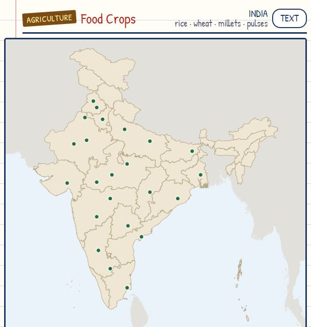 Food Crops map